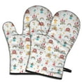 thumbnail image 1 of Cute Oven Mitts,Fairy Princess Castle Pattern Oven Mitt 2-Pack Set,Kitchen Gloves for Oven,Heat Resistant Oven Mitts 7.7"x12", 1 of 7