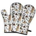 thumbnail image 1 of Cute Oven Mitts,German Shepherd Dog and Footprint Oven Mitt 2-Pack Set,Kitchen Gloves for Oven,Heat Resistant Oven Mitts 7.7"x12", 1 of 7