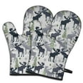 thumbnail image 1 of Cute Oven Mitts,Gray Christmas Moose and Tree Pattern Oven Mitt 2-Pack Set,Kitchen Gloves for Oven,Heat Resistant Oven Mitts 7.7"x12", 1 of 7