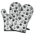 thumbnail image 1 of Cute Oven Mitts,Grey Dog Paw Footprint Oven Mitt 2-Pack Set,Kitchen Gloves for Oven,Heat Resistant Oven Mitts 7.7"x12", 1 of 7