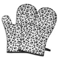 thumbnail image 1 of Cute Oven Mitts,Paw Prints and Bones Oven Mitt 2-Pack Set,Kitchen Gloves for Oven,Heat Resistant Oven Mitts 7.7"x12", 1 of 7