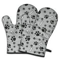 thumbnail image 1 of Cute Oven Mitts,Paw Prints and Bones Oven Mitt 2-Pack Set,Kitchen Gloves for Oven,Heat Resistant Oven Mitts 7.7"x12", 1 of 7