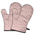 thumbnail image 1 of Cute Oven Mitts,Pink Christmas Gingerbread Pattern Oven Mitt 2-Pack Set,Kitchen Gloves for Oven,Heat Resistant Oven Mitts 7.7"x12", 1 of 7