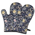 thumbnail image 1 of Cute Oven Mitts,Pioneer Flower Floral Print Pattern Oven Mitt 2-Pack Set,Kitchen Gloves for Oven,Heat Resistant Oven Mitts 7.7"x12", 1 of 7