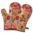 thumbnail image 1 of Cute Oven Mitts,Pioneer Flower Floral Print Pattern Oven Mitt 2-Pack Set,Kitchen Gloves for Oven,Heat Resistant Oven Mitts 7.7"x12", 1 of 7