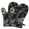 thumbnail image 1 of Cute Oven Mitts,Pioneer Flower Floral Print Pattern Oven Mitt 2-Pack Set,Kitchen Gloves for Oven,Heat Resistant Oven Mitts 7.7"x12", 1 of 7