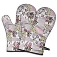 thumbnail image 1 of Cute Oven Mitts,Pioneer Flower Floral Print Pattern Oven Mitt 2-Pack Set,Kitchen Gloves for Oven,Heat Resistant Oven Mitts 7.7"x12", 1 of 7
