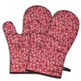 thumbnail image 1 of Cute Oven Mitts,Red Christmas HO Pattern Oven Mitt 2-Pack Set,Kitchen Gloves for Oven,Heat Resistant Oven Mitts 7.7"x12", 1 of 7