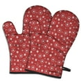 thumbnail image 1 of Cute Oven Mitts,Red Christmas Snowflake Pattern Oven Mitt 2-Pack Set,Kitchen Gloves for Oven,Heat Resistant Oven Mitts 7.7"x12", 1 of 7