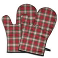 thumbnail image 1 of Cute Oven Mitts,Red and Green Christmas Plaid Pattern Oven Mitt 2-Pack Set,Kitchen Gloves for Oven,Heat Resistant Oven Mitts 7.7"x12", 1 of 7