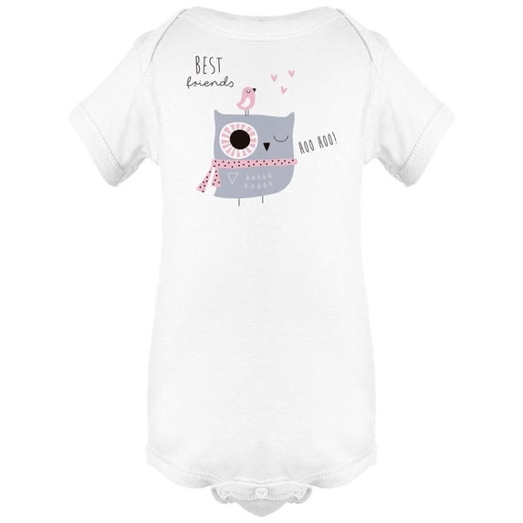 Cute Owl And Bird Friends Bodysuit Infant -Image by Shutterstock, 24 Months