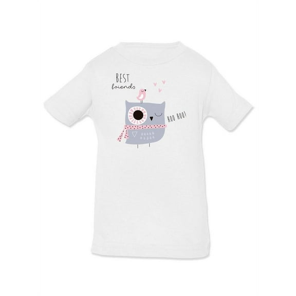 Cute Owl And Bird Friends T-Shirt Infant -Image by Shutterstock,  12 Months