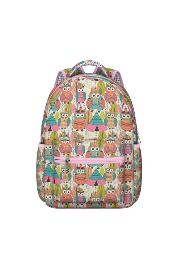 Cute Owl Backpack for Student Durable Waterproof School Backpack with Big Eyes Owl Cartoon Pattern, Adjustable Straps, Breathable Padding, Perfect for School, Travel & Outdoor Activities
