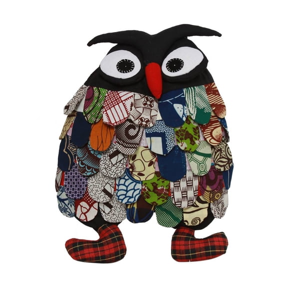 Cute Owl Critter Cotton Backpack - Multicolored