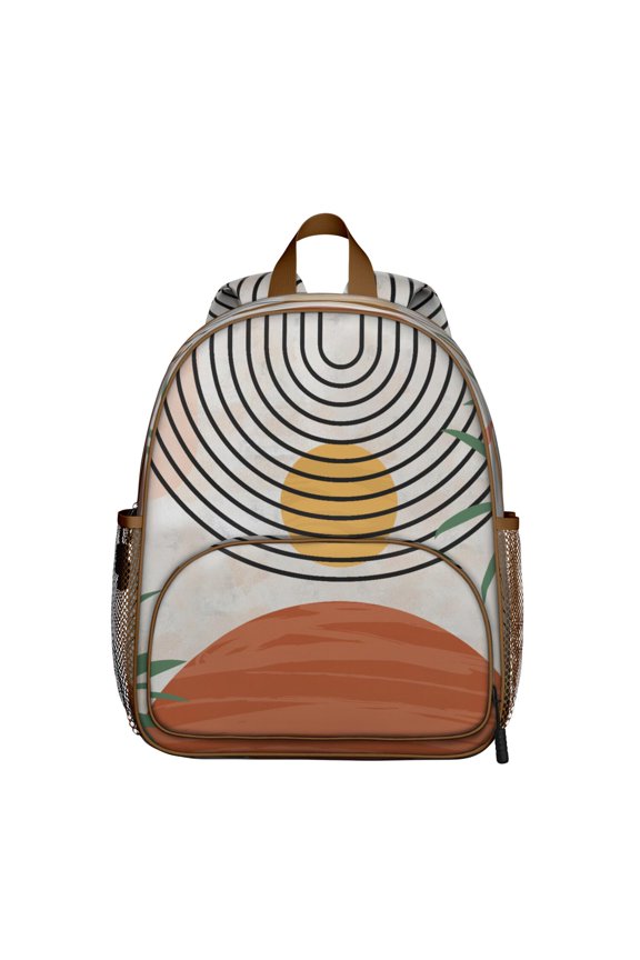 Cute Owl Design Waterproof Student Backpack - Ergonomic & Spine-Friendly Daypack with Double Zipper
