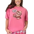 thumbnail image 1 of Cute Owl with Flowers T-Shirt, Adorable Animal Graphic Tee, Mother's Day Gift, You're Owl-some Mom, Quirky Cartoon Shirt, Crunchberry Comfort Colors T-Shirt, 3XL, 1 of 1
