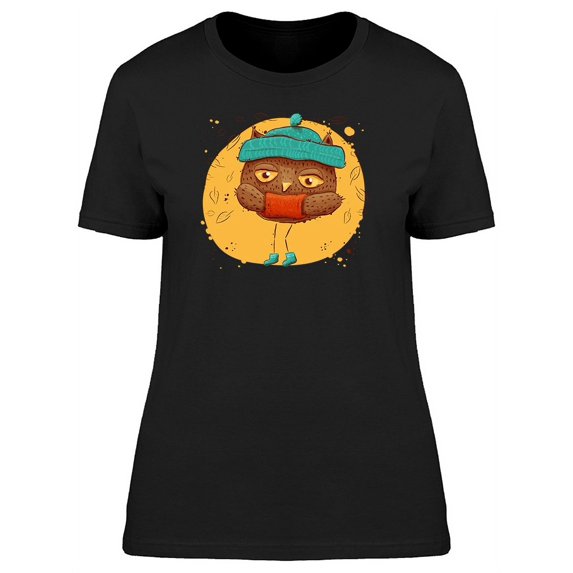 Cute Owl Folding Blanket Tee Women's -Image by Shutterstock