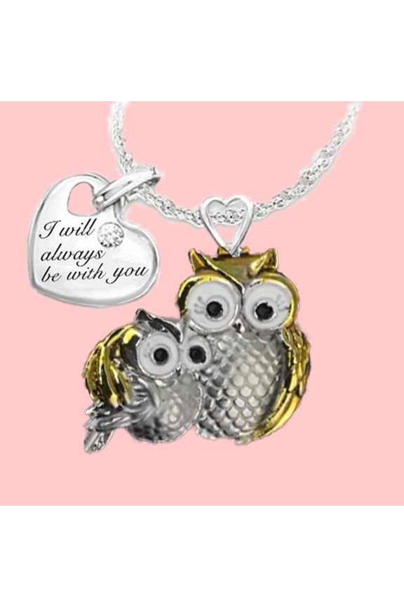 Cute Owl Necklace Long Sweater Chain Rhinestone Owl Bird Necklace Pendant for Women Necklace Gifts Owl Pendant Necklace Christmas Jewelry for Women