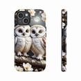 thumbnail image 1 of Cute Owl Phone Case with Charming Blossom Design for Couples & Valentine's Day - Compatible with iPhone 11/12/13/14/15/16 (Pro Max/Plus), 1 of 9