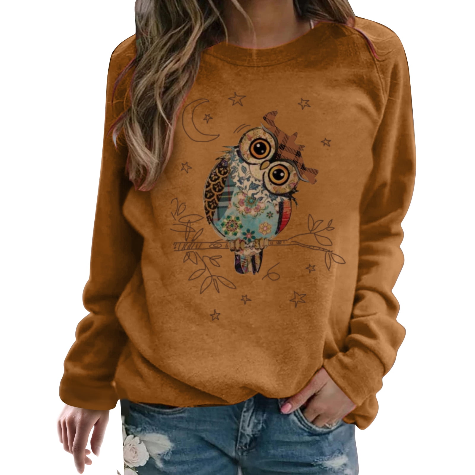 Womens owl sweatshirt new arrivals