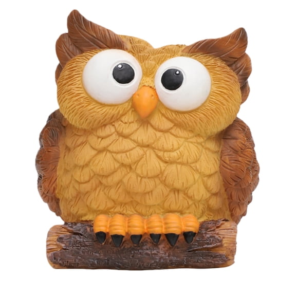 Cute Owl Resin Flower Pot, Indoor Desktop Decorative Succulent Planter (With Branches)