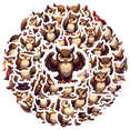 thumbnail image 1 of Cute Owl Stickers Teacher Reward Stickers Children Stickers for Laptop Fridge Phone, 1 of 9