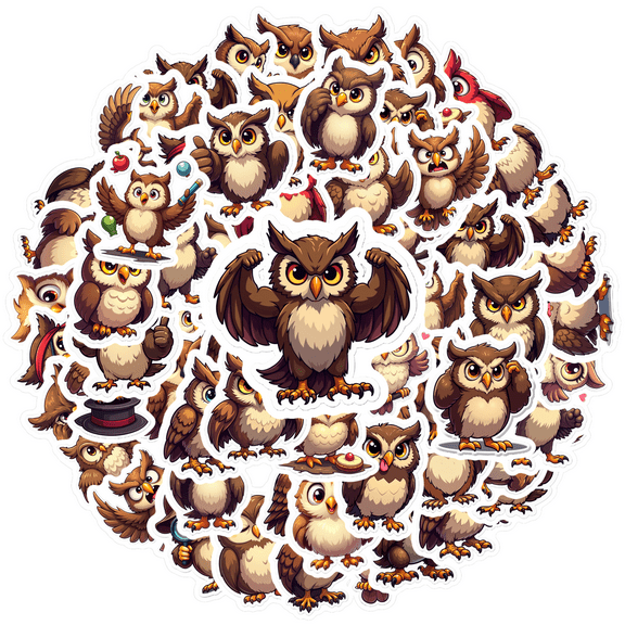 Cute Owl Stickers Teacher Reward Stickers Children Stickers for Laptop Fridge Phone