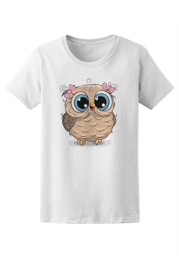 Cute Owl T-Shirt Women -Image by Shutterstock, Female XX-Large
