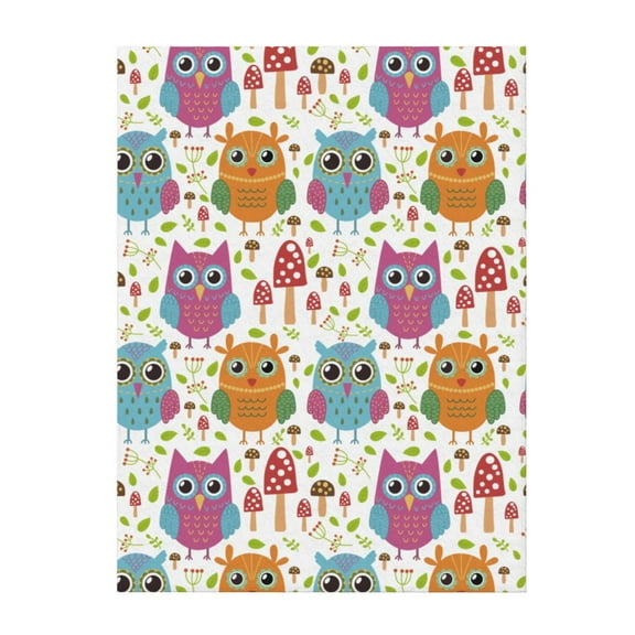 Cute Owl Throw Blanket Soft Sofa Bed Fleece Blankets For Men Women Boy Girl Gifts Blankets 40"X30"