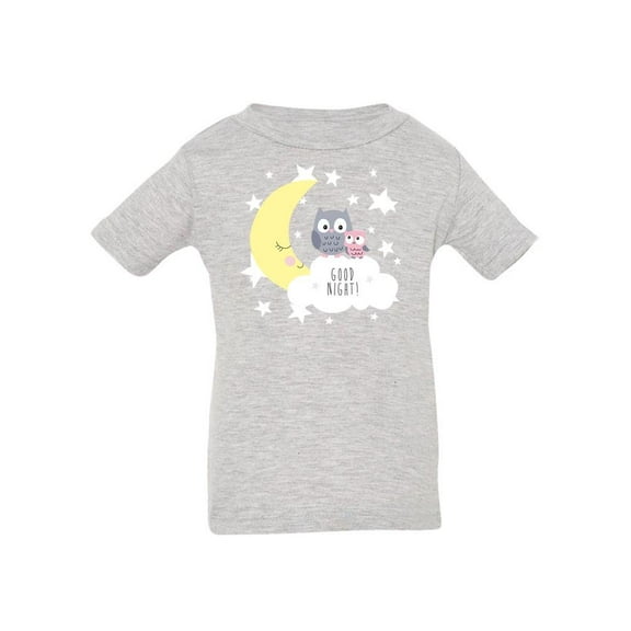 Cute Owls On The Clouds   T-Shirt Infant -Image by Shutterstock,  18 Months