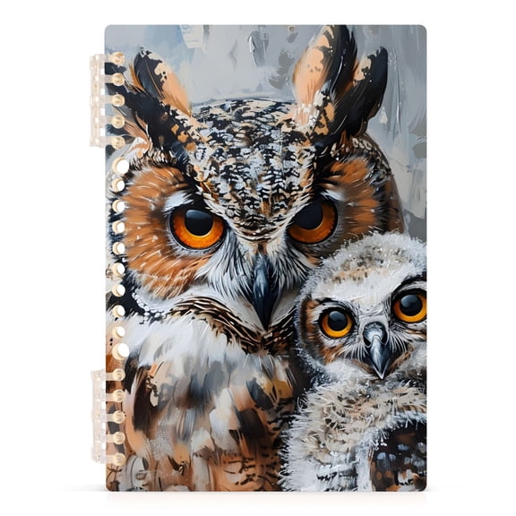 Cute Owls Spiral Journal Notebook College Ruled Notebook 8.3" x 5.7" A5 Lined Thick Paper Page