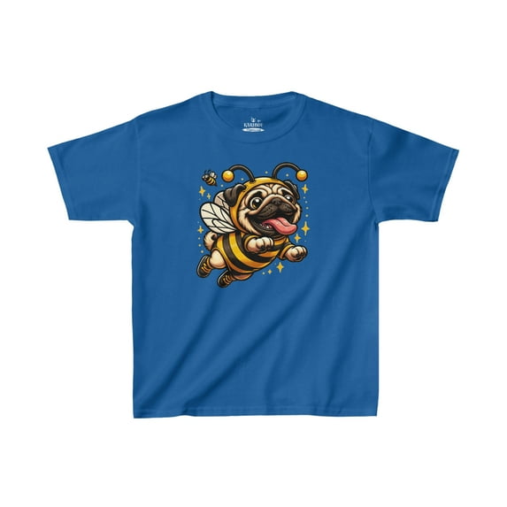 Cute PUGS Bee in Bee Suit-Kids Heavy Cotton™ Tee