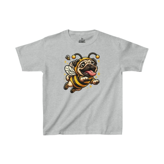 Cute PUGS Bee in Bee Suit-Kids Heavy Cotton™ Tee