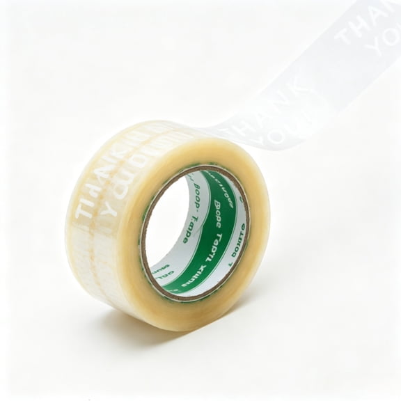 Cute Packing Tape 'Thank You' Clear Printing for Sealed Box Packaging 1.77" 100 Yd