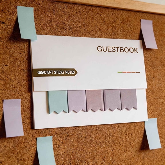 Cute Page Markers Note Tabs for School Office - Gradient Sticky Index Tabs Removable Reusable Book Tabs for Reading Journal Planner Organization - Portable Study Supplies Set for Students Daily Use