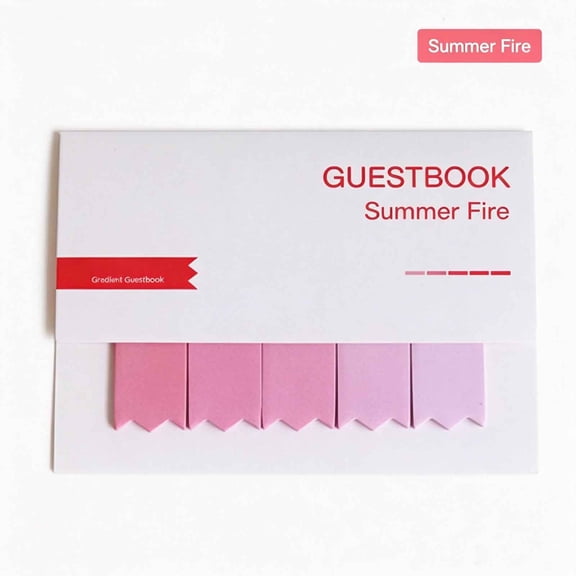 Cute Page Markers Note Tabs for School Office - Gradient Sticky Index Tabs Removable Reusable Book Tabs for Reading Journal Planner Organization - Portable Study Supplies Set for Students Daily Use