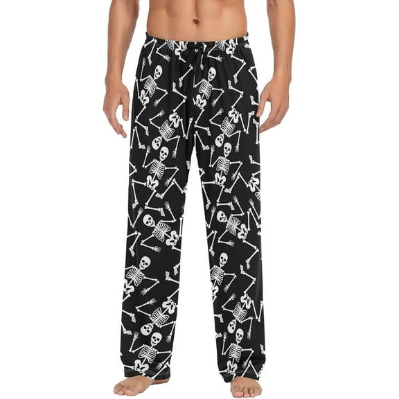 CROPD Cute Pajama Pants Mens Lounge Pants Super Soft Men Pajama Bottoms with Pockets Drawstring