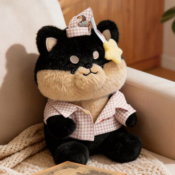 Cute Pajamas Puppy Stuffed Animals Dolls, Soft Cuddle Plush Pillows Cozy Sleep Pet Companions