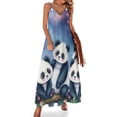 thumbnail image 1 of Cute Panda 2025 Dress Women Outfit Festival Woman Summer Women for Sensual Sleeveless, 1 of 5