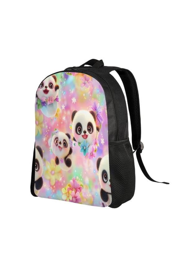 Cute Panda Backpack Double Shoulder Backpack Durable, Spacious, Ergonomic Design for Travel, Work & Outdoor Use