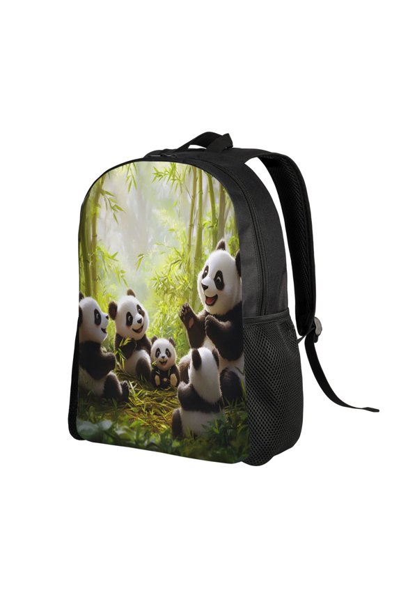 Cute Panda Backpack Double Shoulder Backpack Durable, Spacious, Ergonomic Design for Travel, Work & Outdoor Use