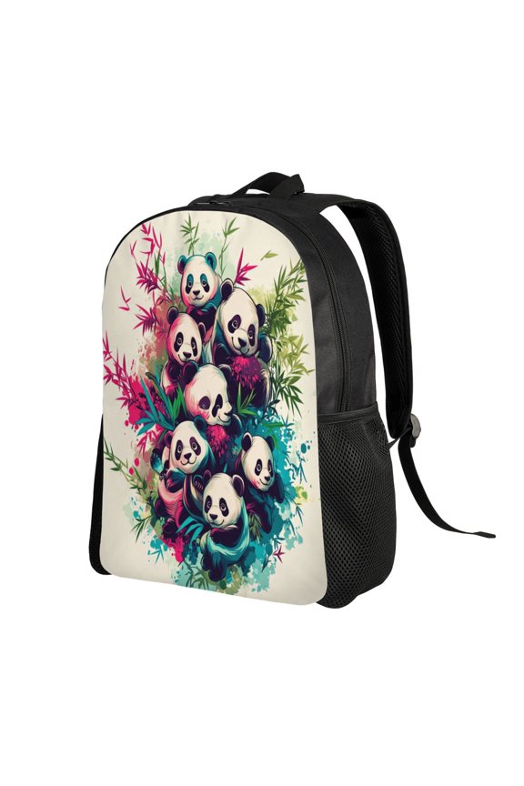 Cute Panda Backpack Double Shoulder Backpack Durable, Spacious, Ergonomic Design for Travel, Work & Outdoor Use