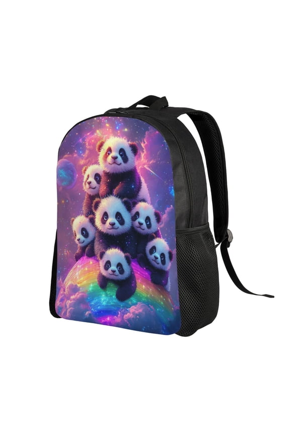 Cute Panda Backpack Double Shoulder Backpack Durable, Spacious, Ergonomic Design for Travel, Work & Outdoor Use