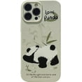 thumbnail image 1 of Cute Panda Bamboo Soft  for iPhone Case (Green,iPhone 14 Plus), 1 of 6