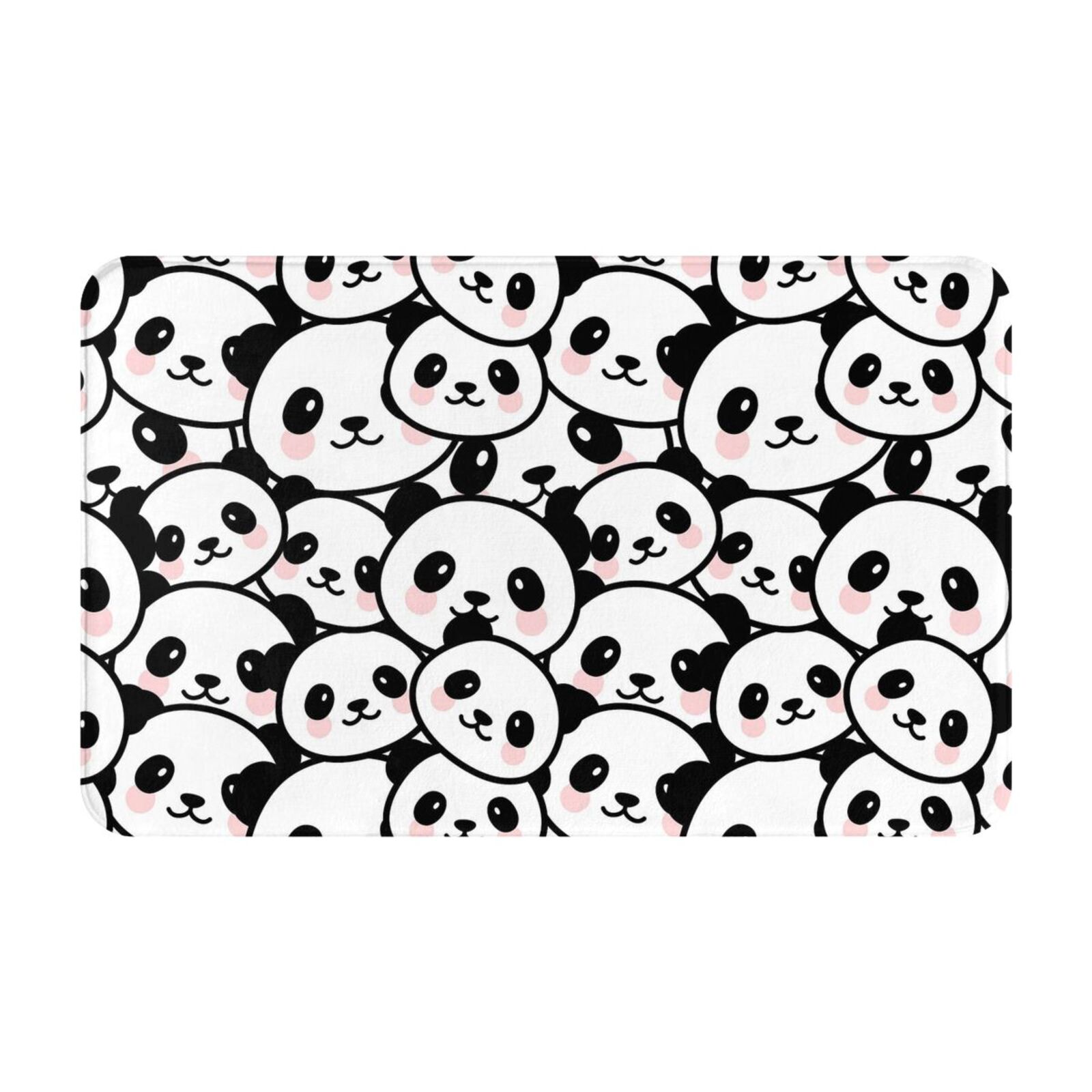 Cute Panda Bathroom Rugs NonSlip Super Absorbent Bath Mat Dirt Resist