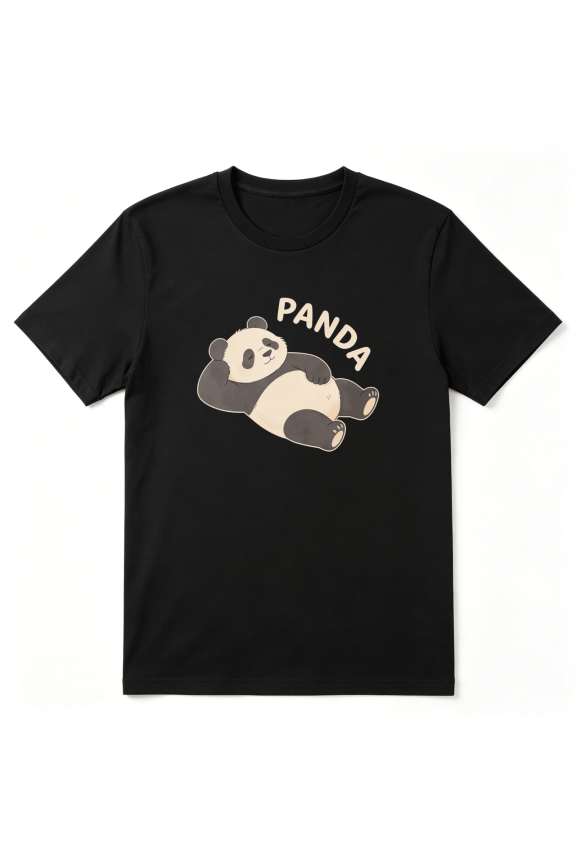 Cute Panda Bear Animal Face Cool Graphic Tee for Men and Women, Funny Holiday Gift Cotton Short Sleeves T-Shirt