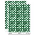 thumbnail image 1 of Cute Panda Bear Butt Behind 200+ Round Stickers - Dark Green - Gloss Finish - 0.50" Size, 1 of 3