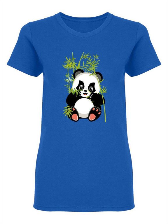 Cute Panda Bear Design Shaped T-Shirt Women -Image by Shutterstock, Female x-Large