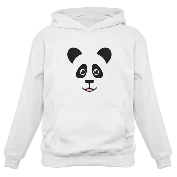 Cute Panda Bear Face - Best Gift for Panda Lovers Women Hoodie Medium White