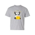 thumbnail image 1 of Cute Panda Bear Opening Present T-Shirt Juniors -Image by Shutterstock,  Medium, 1 of 4